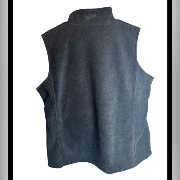 Woolrich 100% Polyester Black Fleece Zip Up Vest Size XL - Picture 3 of 5